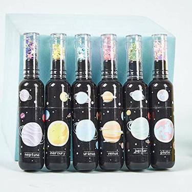Imagem de Conjunto de 6 canetas marca-texto Kawaii, mini canetas marcadoras de pintura de sorvete, canetas fluorescentes coloridas para crianças desenhando artigos de papelaria para estudantes