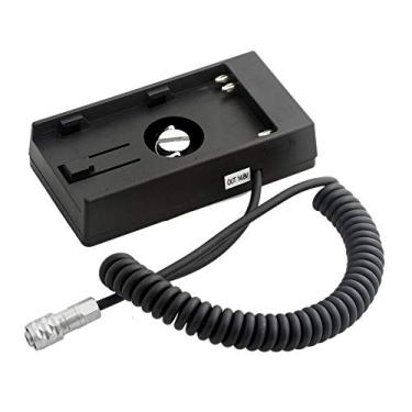 Imagem de FocusFoto 14,8 V U60/30/90 Base Suporte de Montagem de Fonte de Alimentação Placa Adaptador Integrado um Cabo Espiral para Alimentação para Câmeras BMPCC 4K BMPCC4K Blackmagic Pocket Cinema 4K