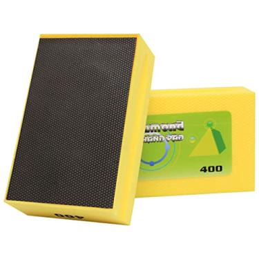 Imagem de Blocos de polimento manual diamante 400 grãos de lixamento de espuma para azulejo, cerâmica, concreto, granito, vidro, molhado, seco, 1 peça 400