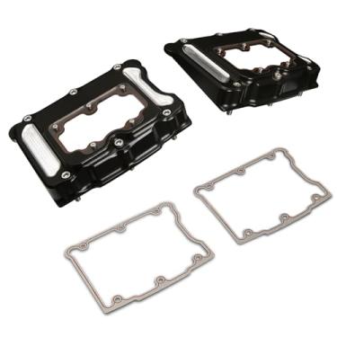 Imagem de TOPRAMETAL Tampa superior com corte CNC Clarity Rocker Box para motor harley twin cam 103 Electra Street Road Glide King FLHX FLTR Low Rider FXDL