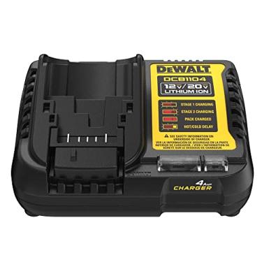 Imagem de DEWALT Carregador de bateria de íon de lítio 12V MAX/20V MAX, 4 A, à prova d'água (DCB1104)