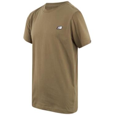 Imagem de New Balance Camiseta para meninos - Camiseta clássica de algodão para meninos - Camiseta infantil juvenil gola redonda manga curta (8-20), Oliva, 14-16