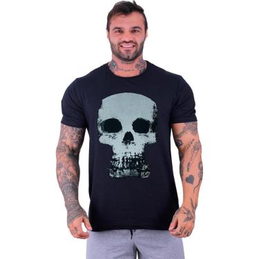 Imagem de Camiseta Tradicional Manga Curta MXD Conceito Caveira Manuscrito Antigo-Masculino