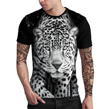Imagem de Camiseta Stompy White Tiger Tigre Animal - P-Masculino