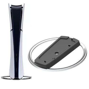 Imagem de PEGLY Suporte vertical para consoles PS5 compatível com PlayStation 5 Slim Disc e acessórios de base sólida edição digital