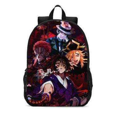 Imagem de Mochila Escolar Infanto Juvenil Anime Demon Slayer Luas superiores Lançamento 0259-Unissex