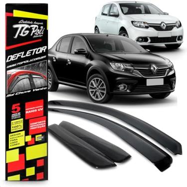 Imagem de Calha Chuva Defletor Slim Logan 4 Portas 2014 2015 2016 2017 2018 2019 2020 2021 2022 2023 Fumê