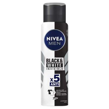 Imagem de Desodorante Masculino Aerosol Nivea Men - Invisible For Black & White