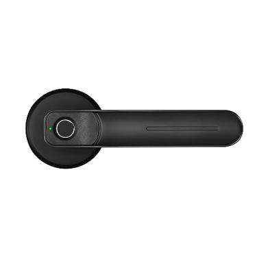 Imagem de Fechadura inteligente eletrônica de modo duplo USB recarregável com impressão digital Fechadura biométrica de segurança para apartamento (cor: preto (normal)) vision