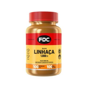 Imagem de Fdc Oléo De Linhaça 1000Mg 100 Cap Importado Usa - Fdc Vitaminas