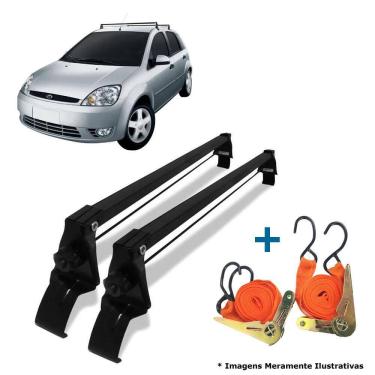 Imagem de Rack teto vhip fiesta hatch sedan 03 à 15 + 2 cintas catraca