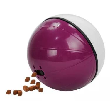 Imagem de Bolinha interativa Pet Ball Cachorro Brinquedo Petisco Ração Roxo