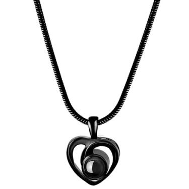 Imagem de EMIRISTIC Colar de imagem personalizado para mulheres - colar de projeção de foto personalizado colar com pingente redondo - presentes de aniversário de aniversário, namorada, esposa, mãe, filha,