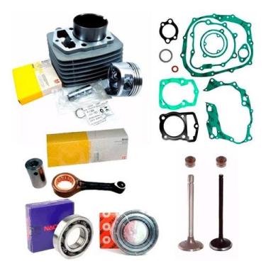 Imagem de Kit Motor honda Cbx 200 Strada Nx 200 Xr 200 Rolamento Biela - METAL L