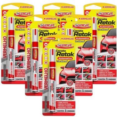 Imagem de Kit 6 Caneta Tira Riscos Da Tintura Do Seu Veiculo Atacado - Luxcar, V