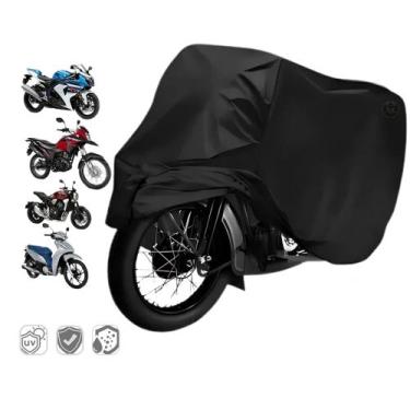 Imagem de Capa Moto Forrada Impermeavel Termica Proteção Chuva - AJAdesign