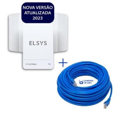Imagem de Kit Antena Amplimax Internet P/ Fazenda Sitios Rural + Cabo - ELSYS