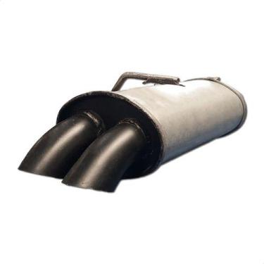 Imagem de Escapamento Esportivo Ponteira Dupla Preta Chevette Chevy - ScapJá