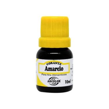 Imagem de Corante líquido 10ml alimenticio arcolor, Amarelo