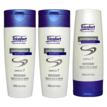 Imagem de Kit Antiqueda Tricofort - 2 Shampoo E 1 Condicionador 250ml Original!