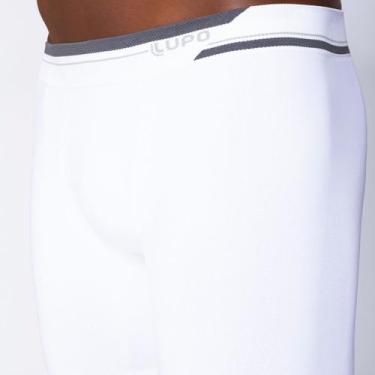 Imagem de Cueca Lupo Boxer Microfibra Alongada Sem Costura 442-002, Branco, 12, 