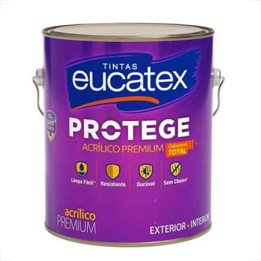 Imagem de Tinta latex eucatex protege acrilico premium fosco branco 3600ml