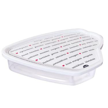 Imagem de Porta Guarda Filtro para Café Decorada Letras 850ml Plasútil - PLASUTI