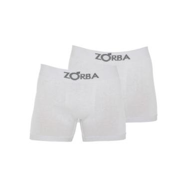 Imagem de Kit com 2 Cuecas Boxer Zorba 781, Branco, GG