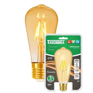 Imagem de Lâmpada Led Filamento ST64 E27 Dimerizavel Taschibra