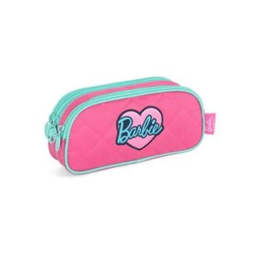 Imagem de Estojo Escolar Triplo Barbie 3 Divisórias Original - DAC, Modelo 1