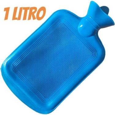 Imagem de Bolsa de Água Quente Compressa Térmica 1 Litro Borracha Alta Qualidade