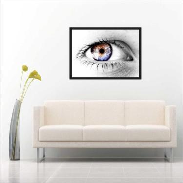 Imagem de Quadro Decorativo Medicina Oftalmologia Visão Olhos Decorações Com Mol