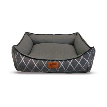 Imagem de Cama Baw Waw Amor de Conforto Grafite para Cães e Gatos - Tamanho G