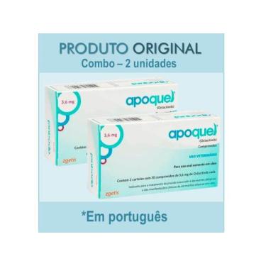 Imagem de Combo 2x Apoquel Dermatológico Zoetis 3,6mg
