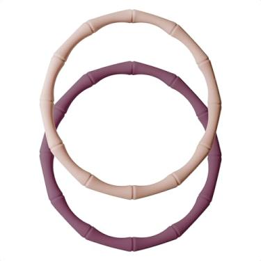 Imagem de QIANHAI Colar de silicone para garrafa de água com formato de bambu - compatível, flexível, macio, protetor de garrafa antiderrapante, tira amortecedora, buffer serve para Owala & Stanley (clássico,