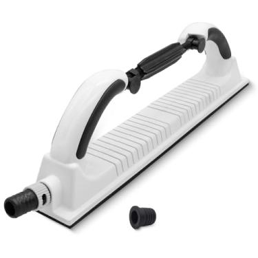 Imagem de Bloco de lixa de lixa de 6 cm x 48 cm, bloco de lixamento manual de longboard flexível de raio ajustável com suporte de gancho e laço, lixadeira longboard sem poeira para moagem de madeira de navio de