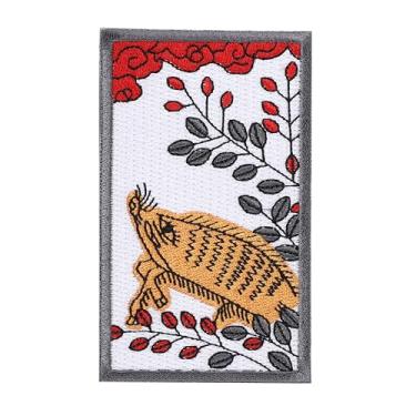 Imagem de Emblema japonês de adesivos japoneses A0614 com design Wappen-ya Hanafuda da Japan Import