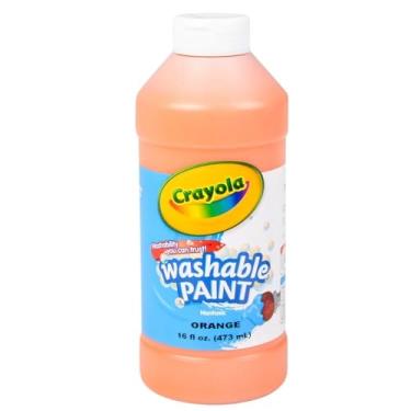 Imagem de Binney & Smith Crayola(R) Washable Finger Paint, 16 Oz., Orange