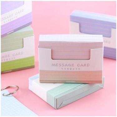 Imagem de Bloco de notas Flash cards Fichas para Memorização Estudo em branco co