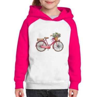 Imagem de Moletom Infantil Bicicleta Vintage Romântica - Foca na Moda, Branco, R