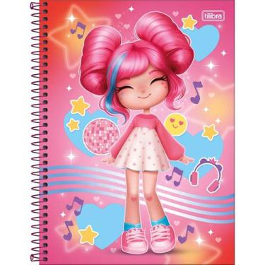 Imagem de Caderno Universitário Espiral Capa Dura 1 Matéria La Liz 80 Folhas - T