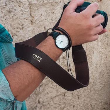 Imagem de Alça para câmera fotográfica em couro legítimo - Cort Couros