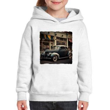 Imagem de Moletom Infantil Carro clássico na cidade - Foca na Moda, Branco, 2