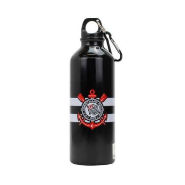 Imagem de Garrafa Alumínio Com Prendedor 500ml Corinthians - mileno