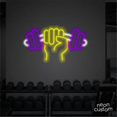 Imagem de painel letreiro led Neon Mao Alter decoracao festa bar - Neon Custom, 