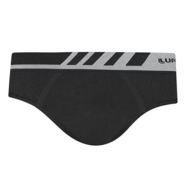 Imagem de Cueca Adulto Slip Microfibra com Elástico no Cós Poliamida Lupo, Preto