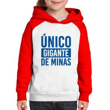 Imagem de Moletom Infantil Único gigante de Minas - Foca na Moda, Branco, Vermel
