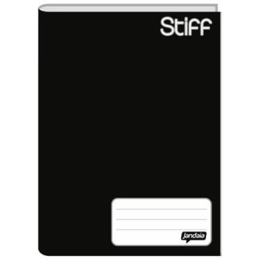 Imagem de Caderno Brochura 1/4 Stiff Preto 96 Folhas Jandaia