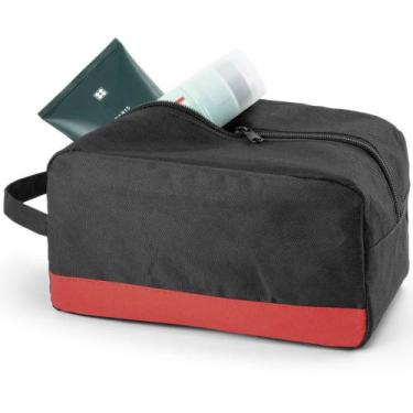 Imagem de Necessaire com Alça Basic Topget, Preto, Vermelho