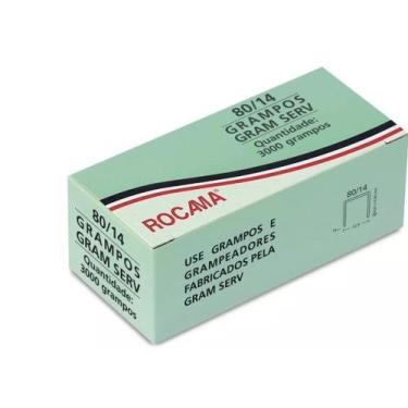 Imagem de Grampo Para Grampeador Tapeceiro Rocama Caixa Com 3000 Grampos 80/14